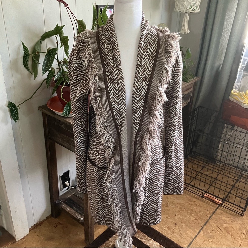 Nicole Miller Thick Cardigan with Pockets Size Medium Women’s